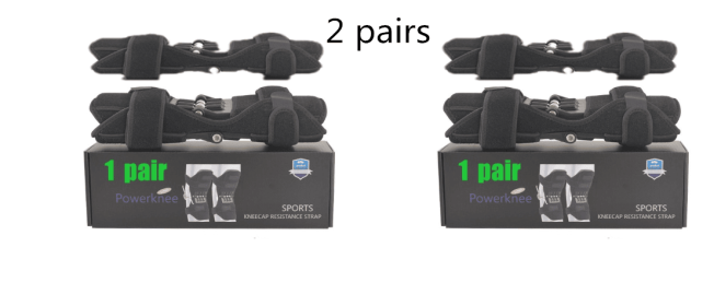High Quality Knee Brace Patella Booster Spring Knee Brace Support For Mountaineering Squat Sports Knee Booster (Option: Black box 2 pairs)