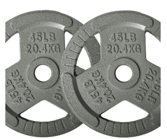 Only Supports Self Pickup  2 Inch Olympic Cast Iron Weight Plates For Strength Training And Weightlifting, Multiple Weights (Option: 45LB Single)