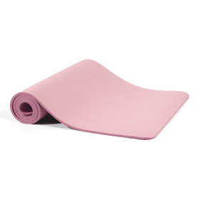 Only Supports Self Pickup  Yoga Mat, 1-2 Inch Ultra-thick High-density Practice Mat With Straps, Suitable For All Kinds Of Yoga Practice, A Varie (Option: Pearly Pink)