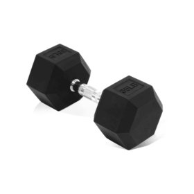 Hex Rubber Coated Dumbbell - Non-Slip Grip, Durable & Space-Saving For Home Gym Workouts--Only Supports Self Pickup (Option: 35LB Single)